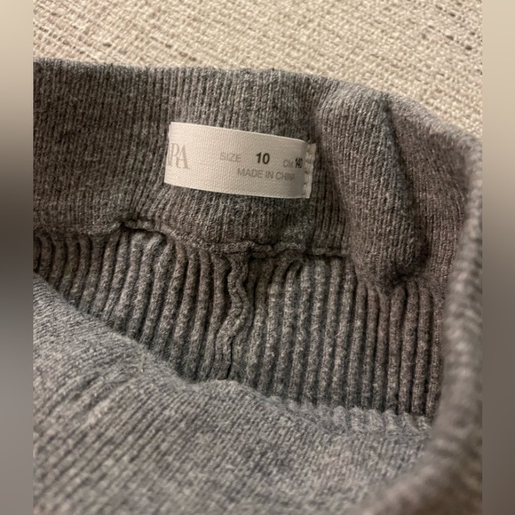 Zara Girls 🩶🩶 Grey Knit Leggings - Size 10 - Picture 5 of 6